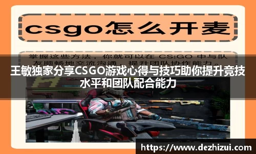 王敏独家分享CSGO游戏心得与技巧助你提升竞技水平和团队配合能力